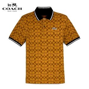 Men’s Coach Khaki Signature Polo